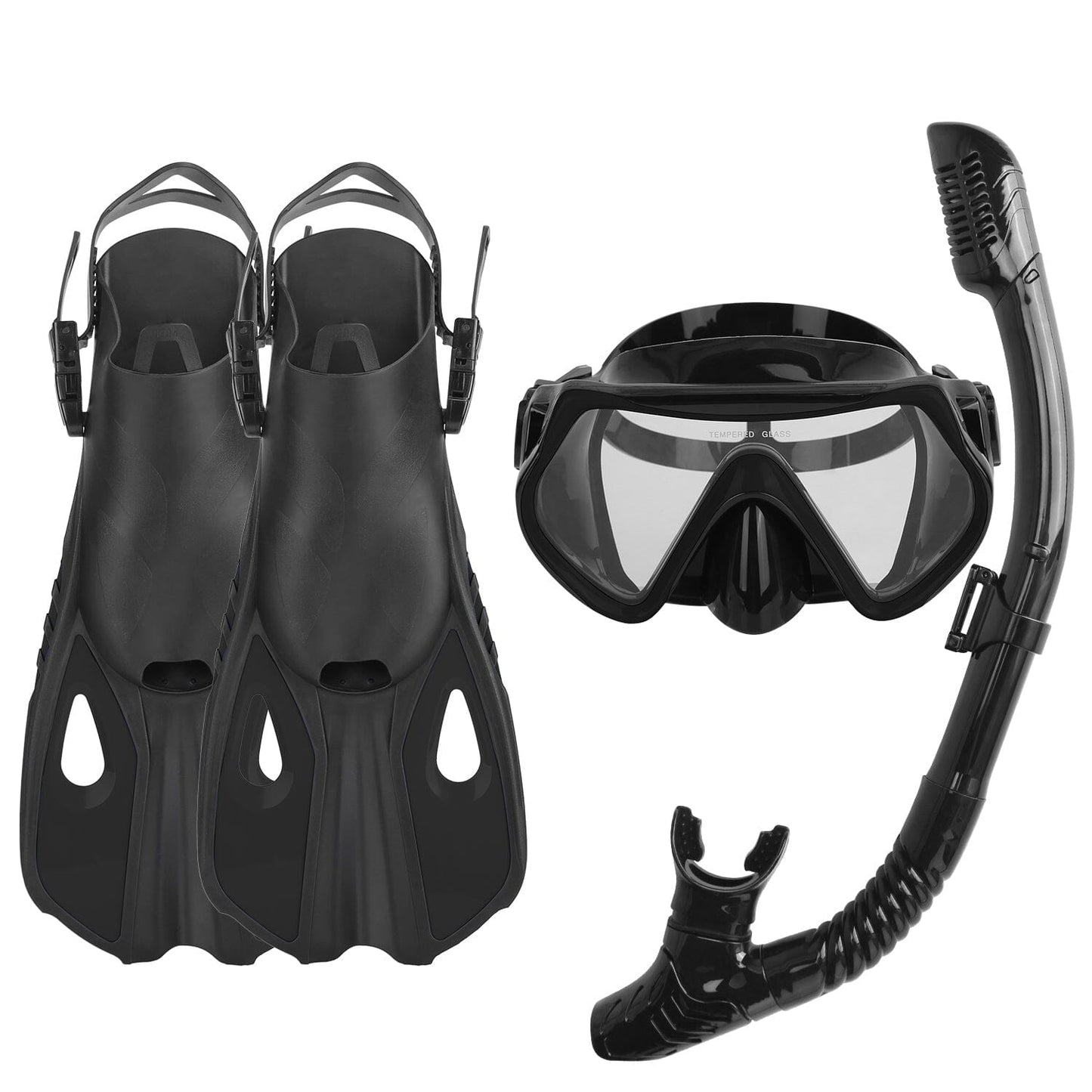 Rynx | Snorkeling Gear Mask Fins Set with Adjustable Swim Fins