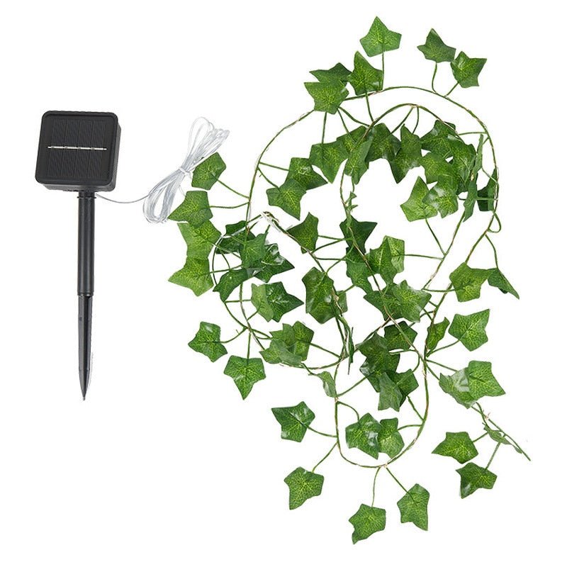 Rynx | IvyGlow Solar String Lights Ivy | Waterproof | LED Mood Light for Garden & Balcony | Decorations for Outdoor Areas