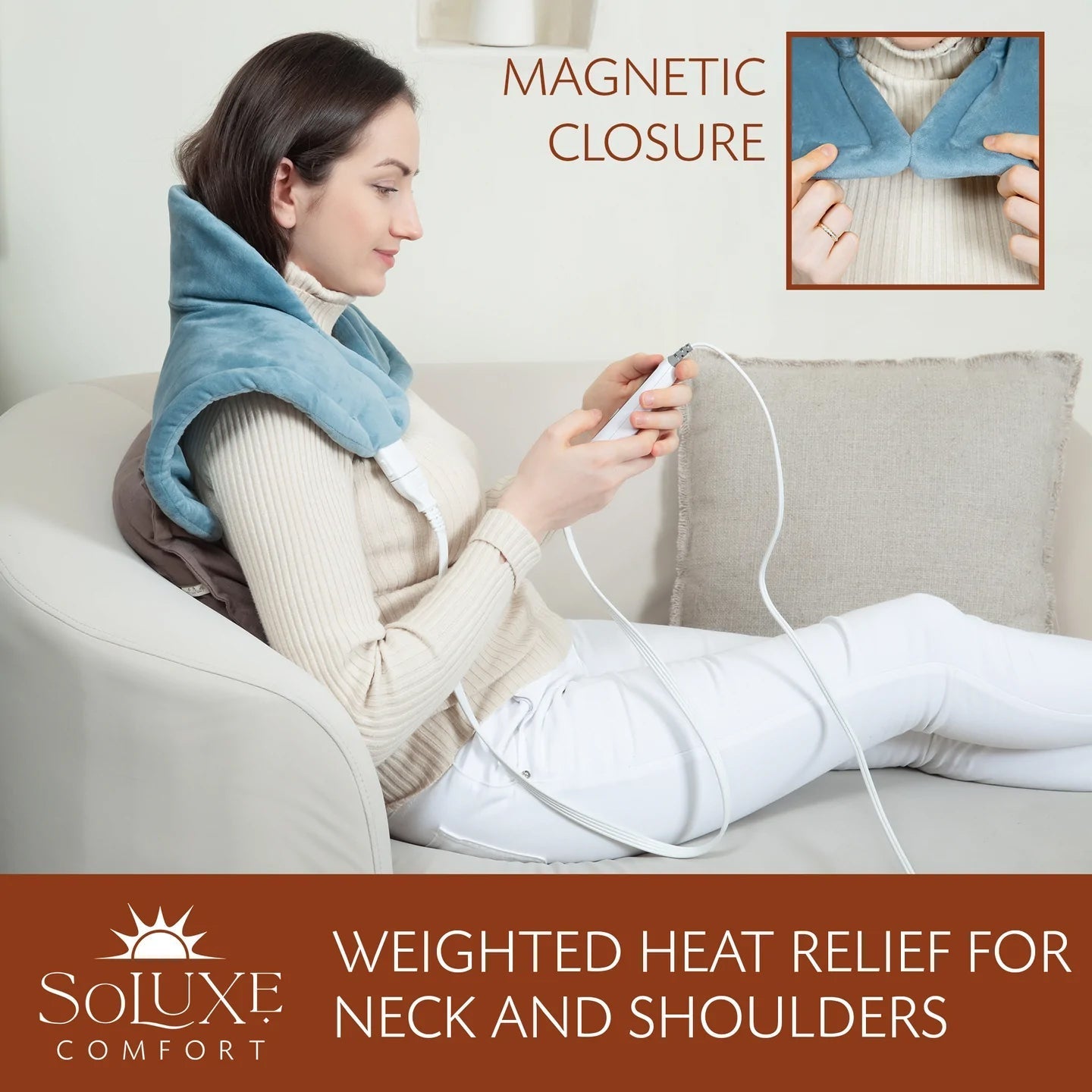 Rynx | Soluxe Comfort Weighted Neck and Shoulder Heating Mat