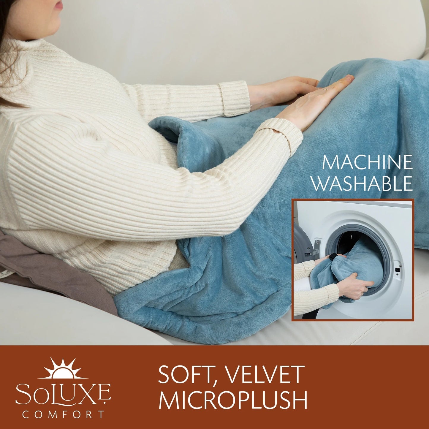Rynx | Soluxe Electric Weighted Neck and Back Heating Pad