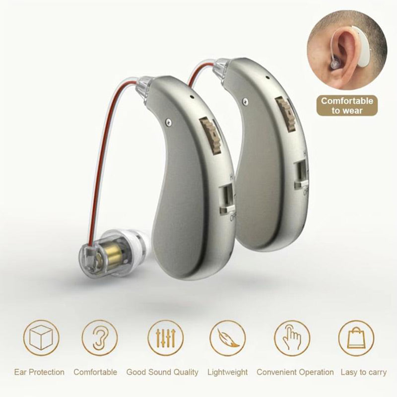 RYNX | Usb Rechargeable Bluetooth Hearing Aid Headphones For Seniors