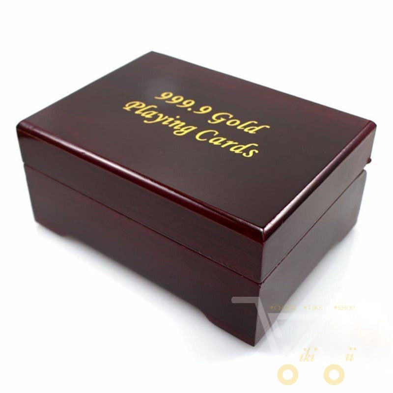 RYNX | 24K Gold-Plated Playing Card With Wooden Box