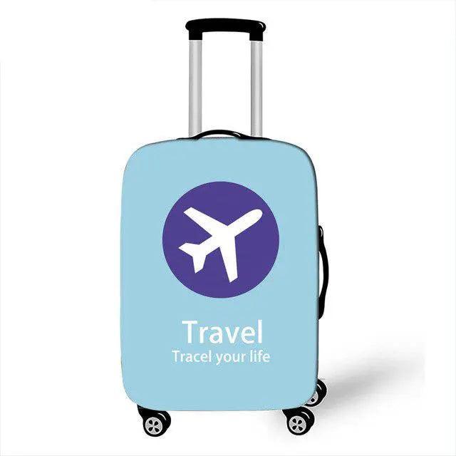 Rynx | Travel in Style: Creative Neoprene XL Luggage Cover with Airplane Pattern