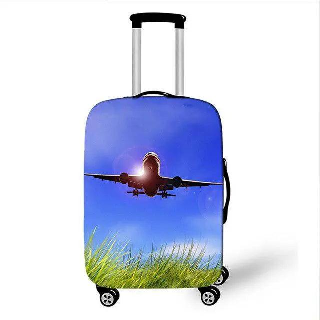 Rynx | Travel in Style: Creative Neoprene XL Luggage Cover with Airplane Pattern