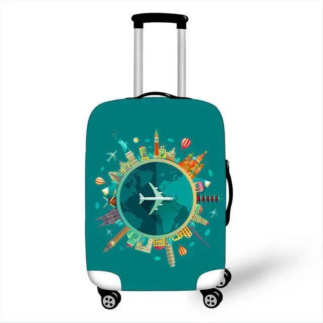 Rynx | Travel in Style: Creative Neoprene XL Luggage Cover with Airplane Pattern