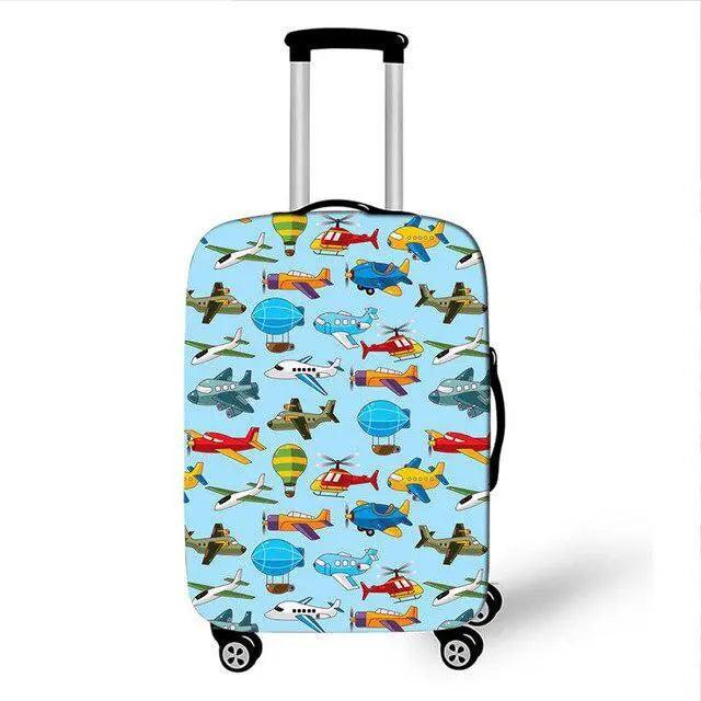 Rynx | Travel in Style: Creative Neoprene XL Luggage Cover with Airplane Pattern