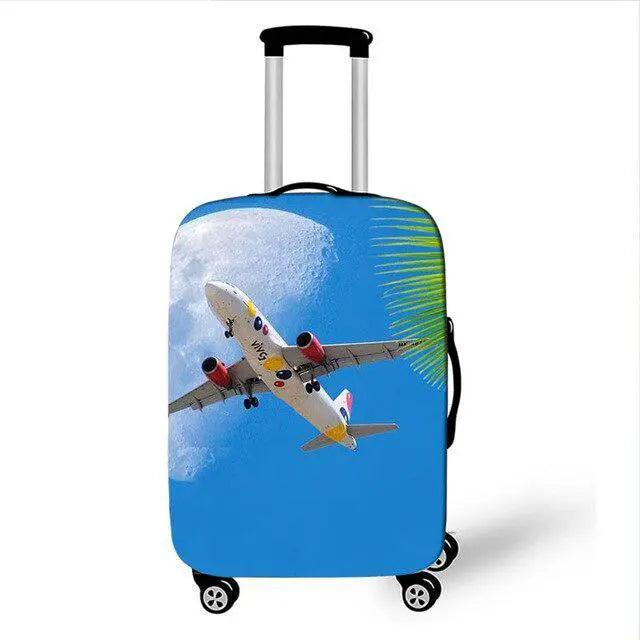 Rynx | Travel in Style: Creative Neoprene XL Luggage Cover with Airplane Pattern