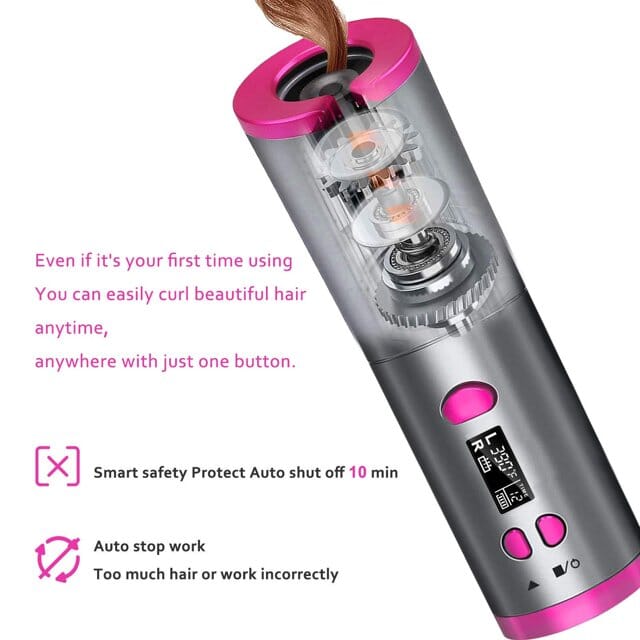 Rynx | Wireless Automatic Hair Curler Without Bands