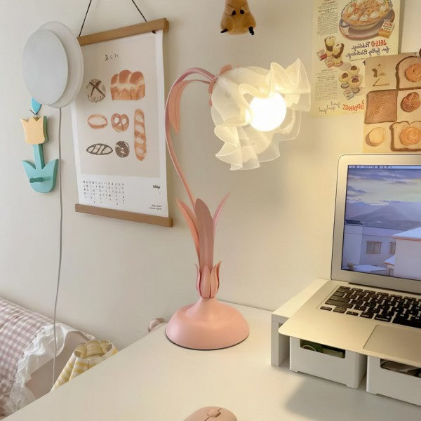 Rynx | FloraFlex Adjustable Vintage Flower Table Lamp | Elegant Design | Dimmable Light for Home