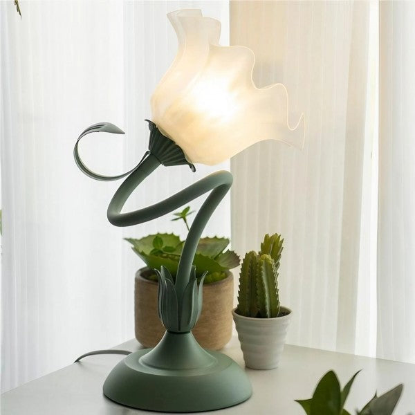 Rynx | FloraFlex Adjustable Vintage Flower Table Lamp | Elegant Design | Dimmable Light for Home