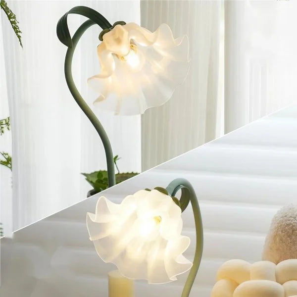 Rynx | FloraFlex Adjustable Vintage Flower Table Lamp | Elegant Design | Dimmable Light for Home