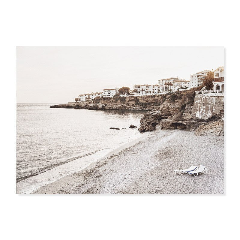 Rynx | Abstract Pink Floral Silhouette at Dusk - Canvas Wall Art Print Style G