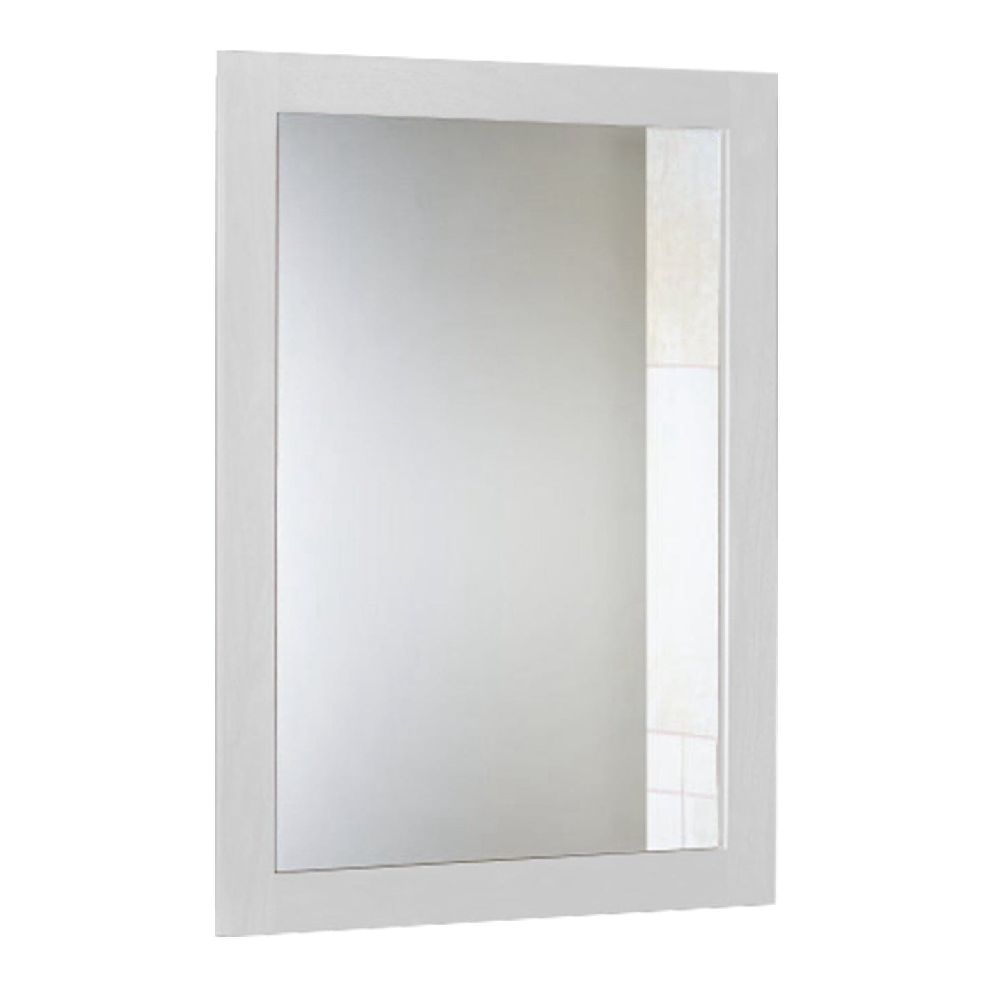 Rynx | Wall-Mounted Mirror Wood-Like Frame Rectangular Modern Hanging Mirror