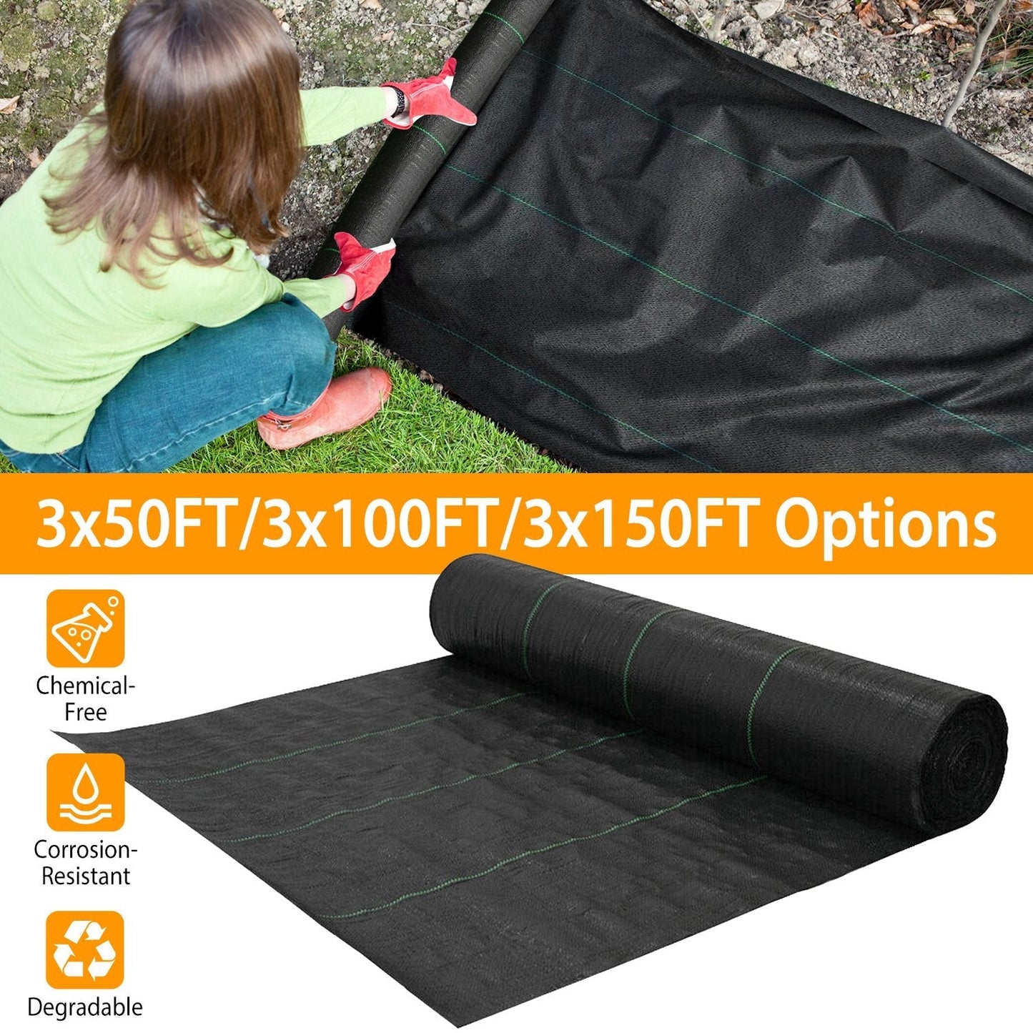 Rynx | Weed Barrier Landscaping Mat Fabric Woven