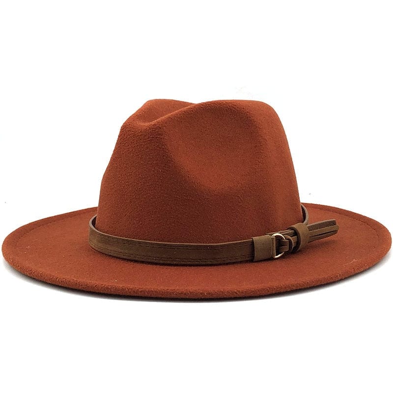 RYNX | Eridian Fedora Hat With Leather Band Caramel