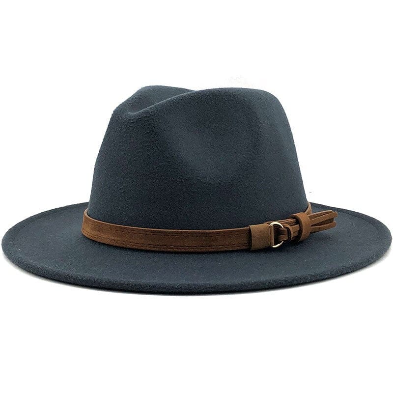 RYNX | Eridian Fedora Hat With Leather Band Dark grey