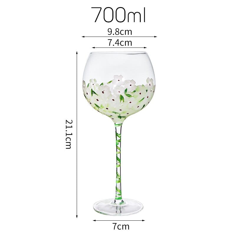 Rynx | Hand-painted flower glass