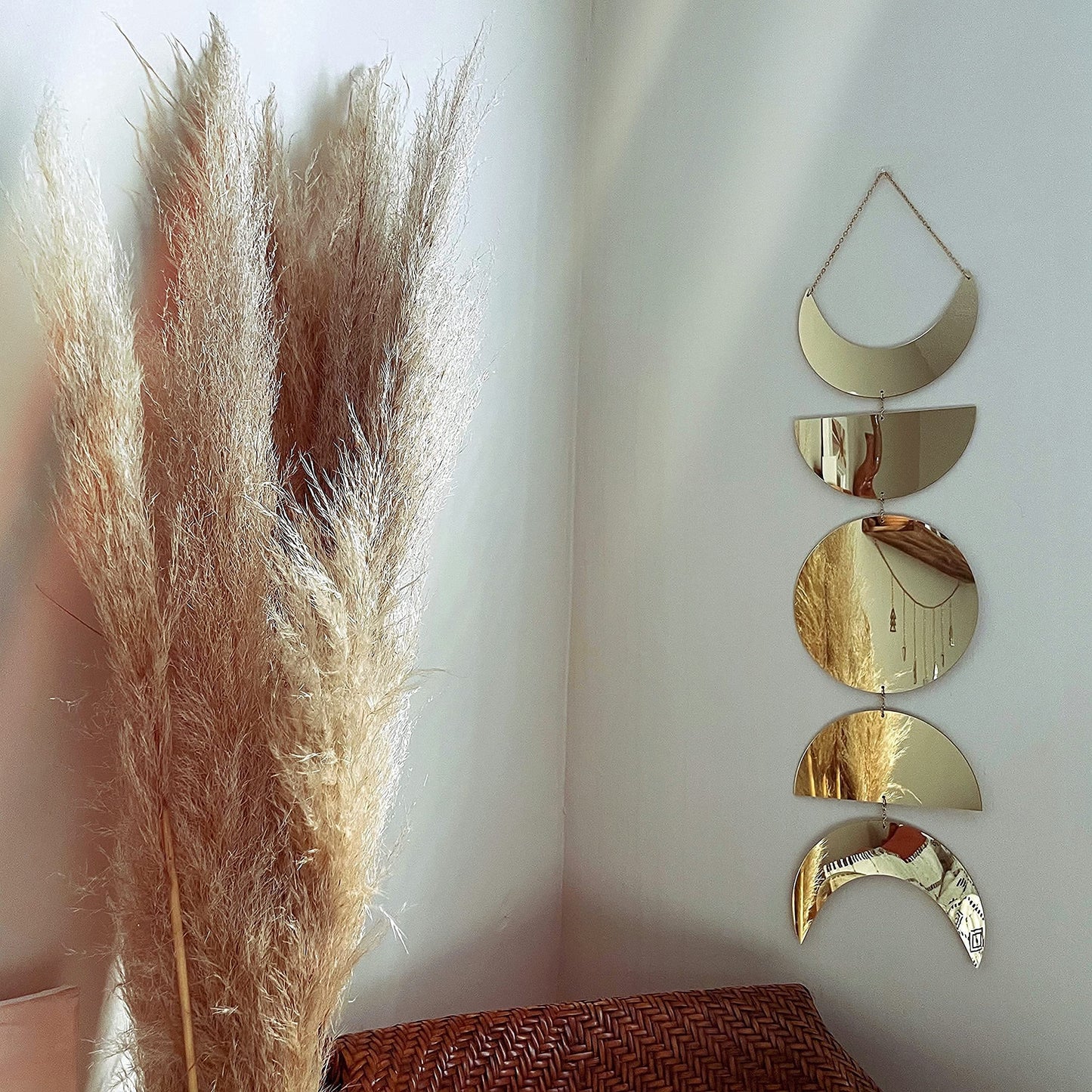 Rynx | Moon Phase Mirror Wall Hanging