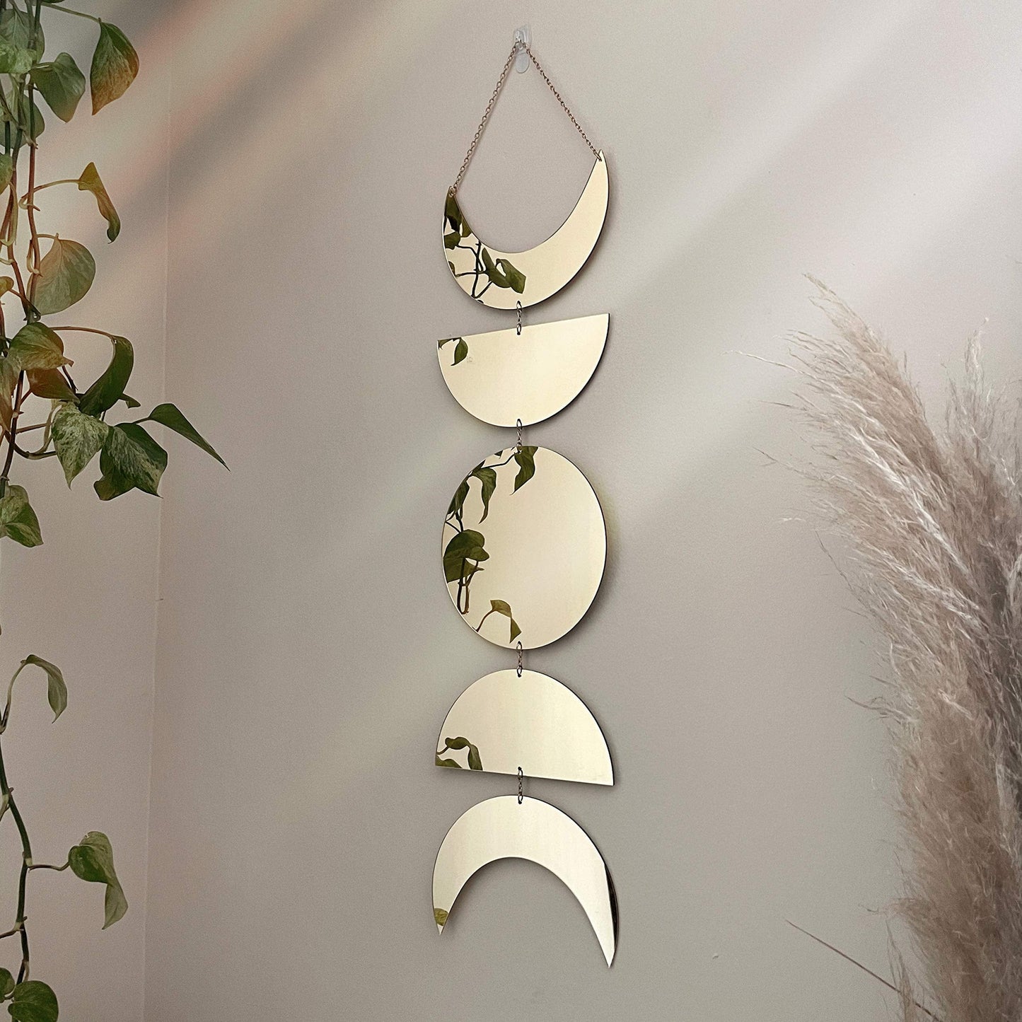 Rynx | Moon Phase Mirror Wall Hanging