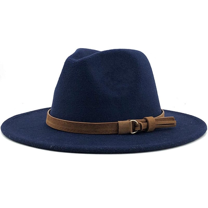 RYNX | Eridian Fedora Hat With Leather Band Marine