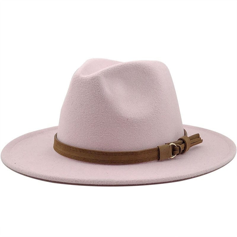 RYNX | Eridian Fedora Hat With Leather Band Pink