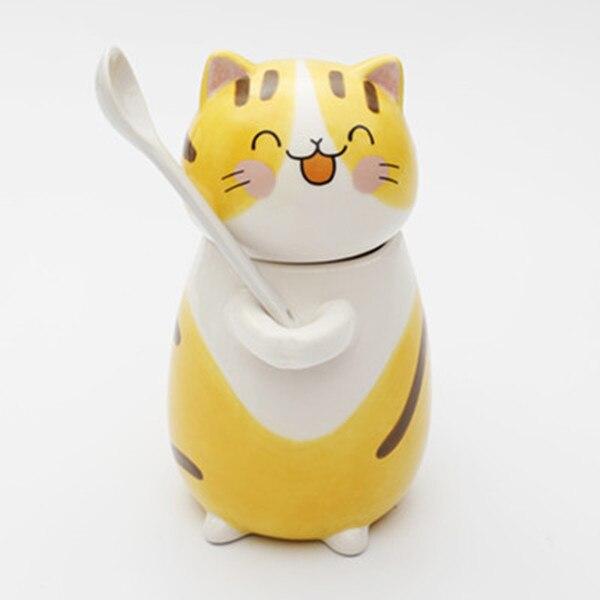 Rynx | Cute cat coffee mugs with spoon