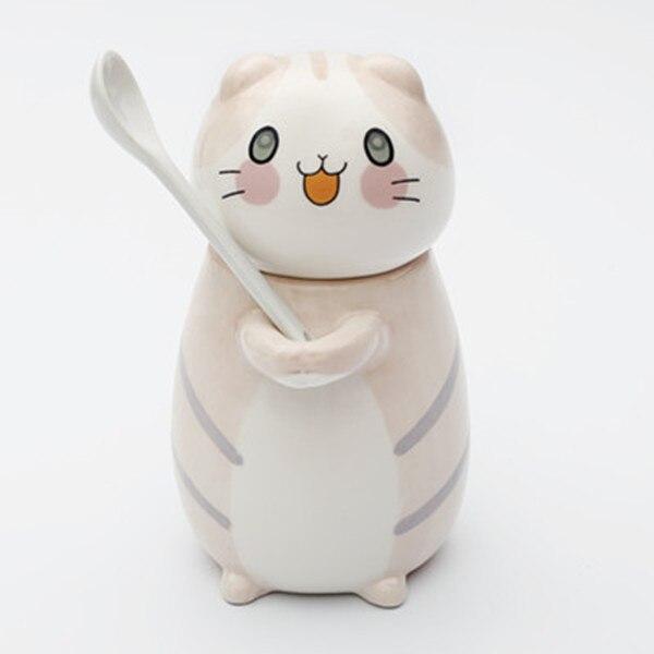 Rynx | Cute cat coffee mugs with spoon