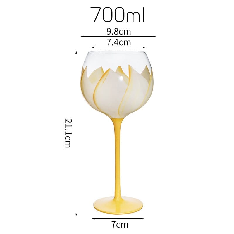 Rynx | Hand-painted flower glass