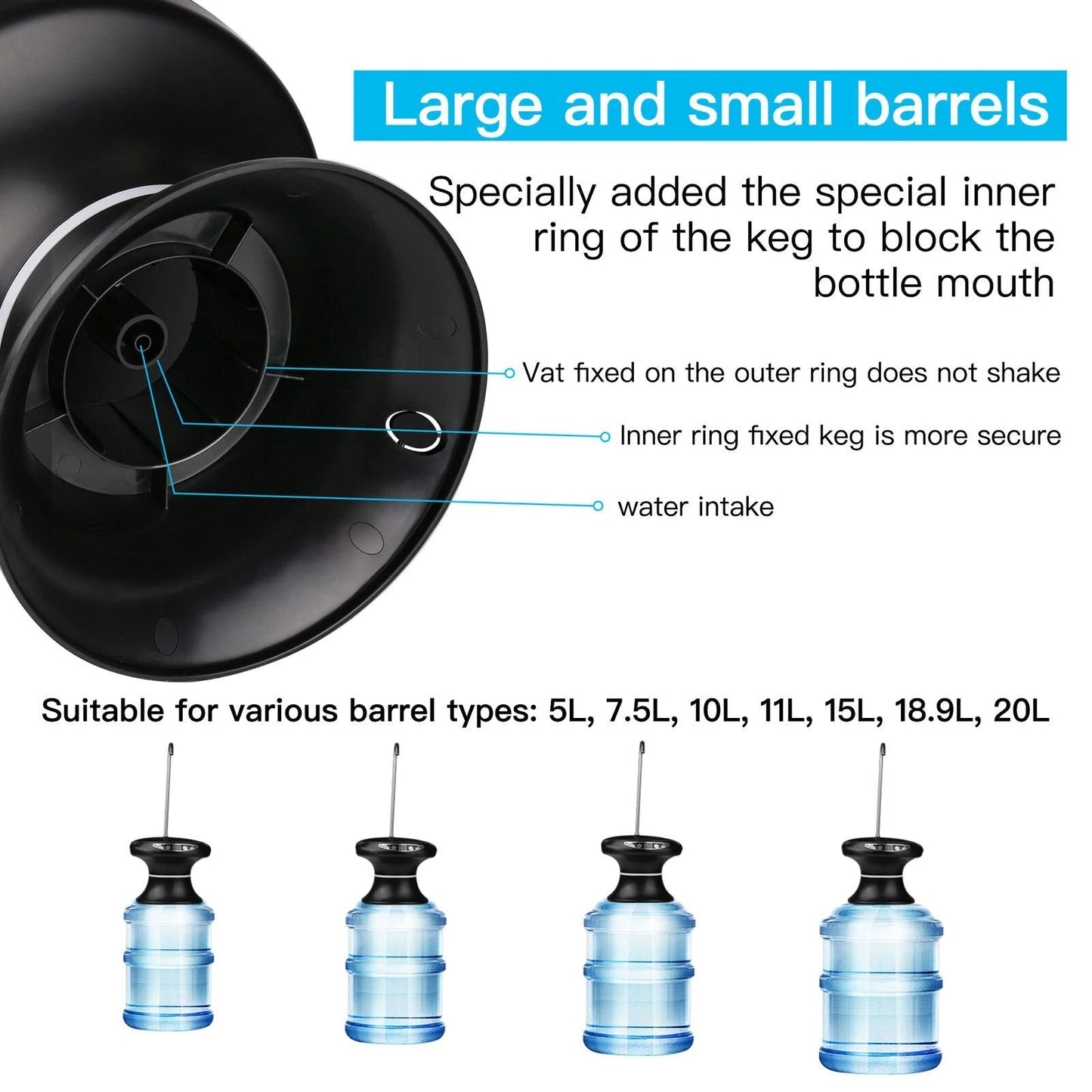 Rynx | Wireless Electric Drinking Water Bottle Pump Dispenser
