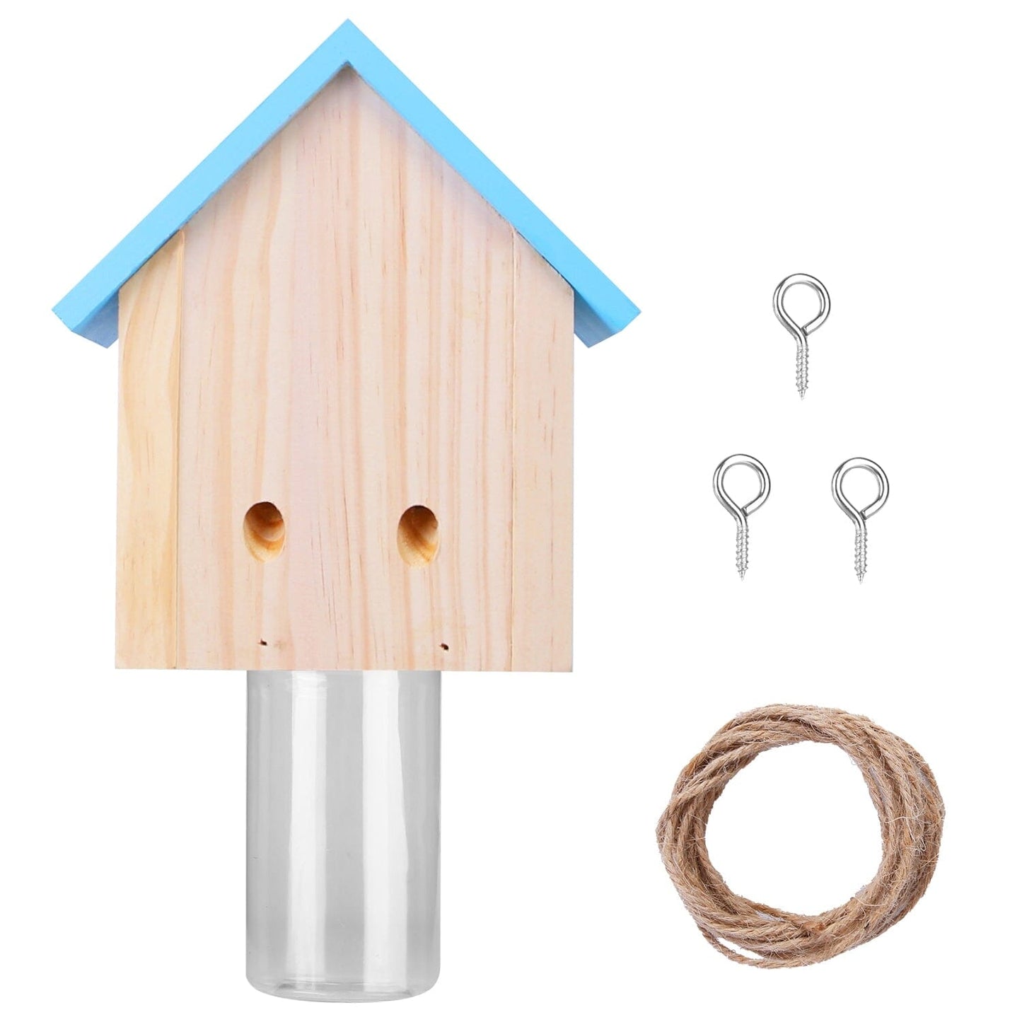 Rynx | Three Carpenter Bee Trap Outdoor Natural Pine Wood
