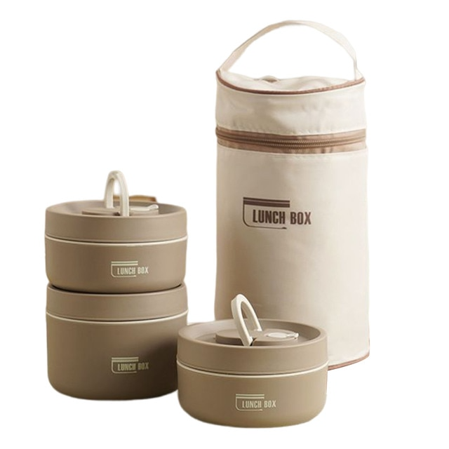 Rynx | IsoPro™ Multi-layer Insulated Lunch Box | Thermo Box for Hot and Cold Dishes | FREE Carry Bag
