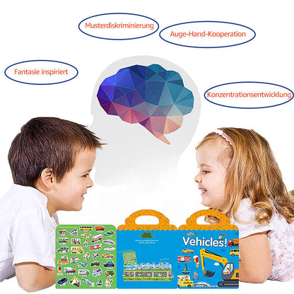 Rynx | Waterproof Eco-Friendly Educational Sticker Book for Kids