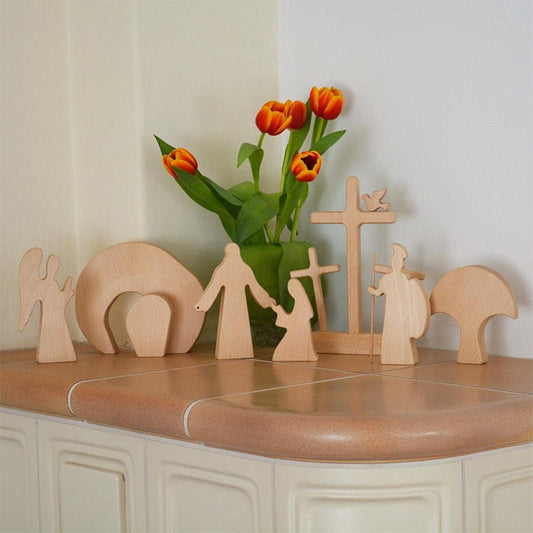 Rynx | Easter Scene Wooden Decoration