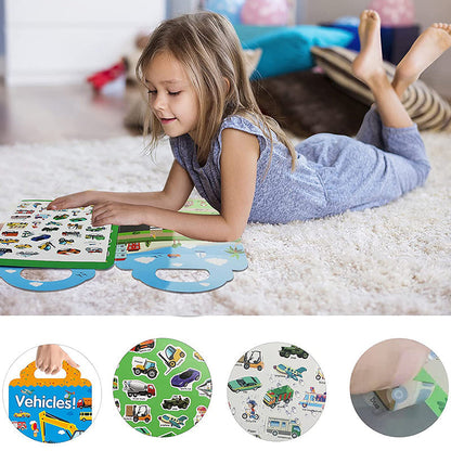 Rynx | Waterproof Eco-Friendly Educational Sticker Book for Kids