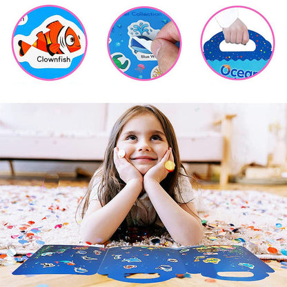Rynx | Waterproof Eco-Friendly Educational Sticker Book for Kids