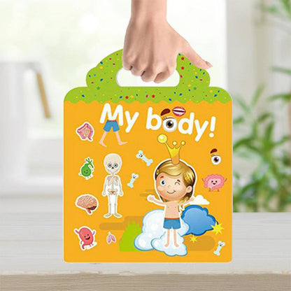 Rynx | Waterproof Eco-Friendly Educational Sticker Book for Kids