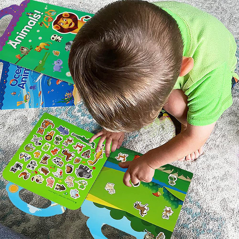 Rynx | Waterproof Eco-Friendly Educational Sticker Book for Kids