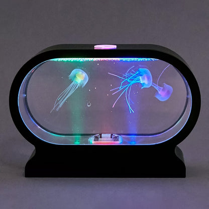 Rynx | LumiJelly - LED Jellyfish Table Lamp, 3-Color Simulated Aquarium Night Light, Battery-Powered, Decorative Light