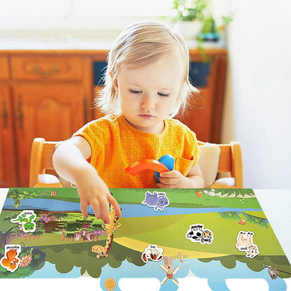 Rynx | Waterproof Eco-Friendly Educational Sticker Book for Kids
