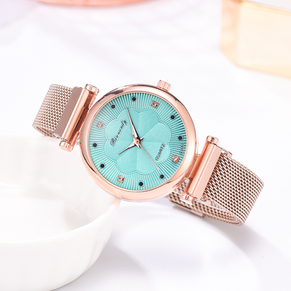 RYNX | Flower Glass Quartz Watch watch sky blue