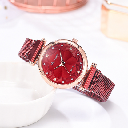 RYNX | Flower Glass Quartz Watch watch red