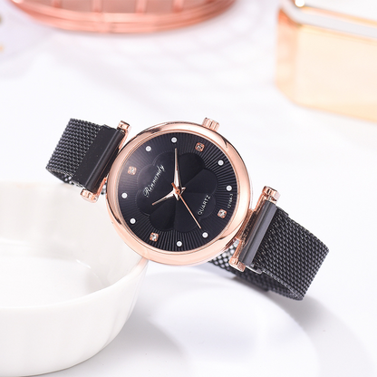 RYNX | Flower Glass Quartz Watch watch black