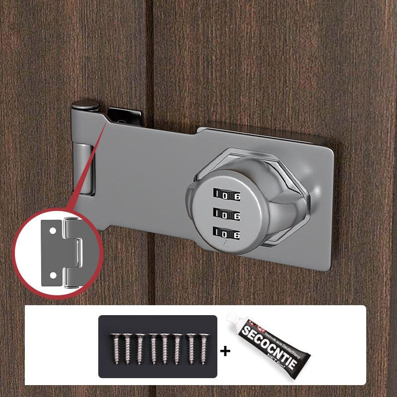 Rynx | Household Cabinet Password Locks Silver Two holes Adhesive & Screw