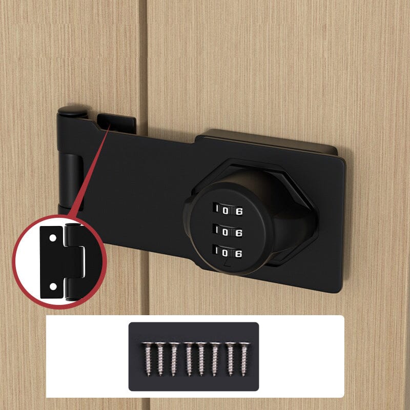 Rynx | Household Cabinet Password Locks Black Two holes screw