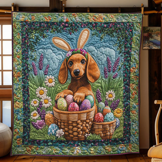 Rynx | Floral Dachshund Easter Blanket