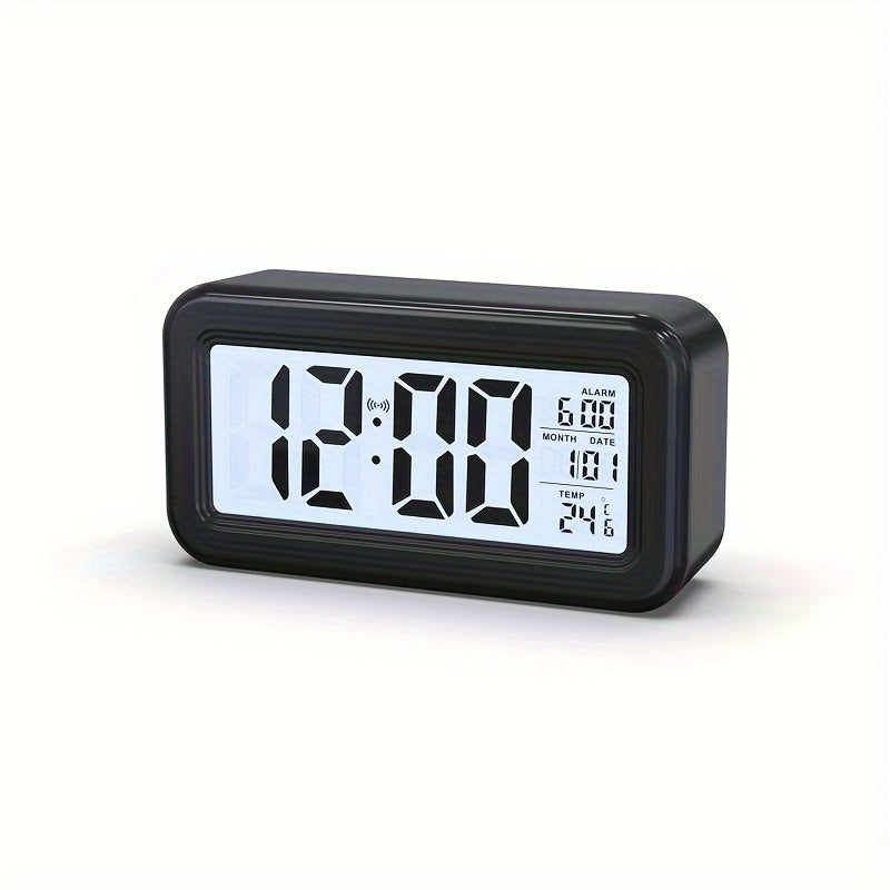 Rynx | Digital Alarm Clock with LCD Screen - Date and Temperature Display