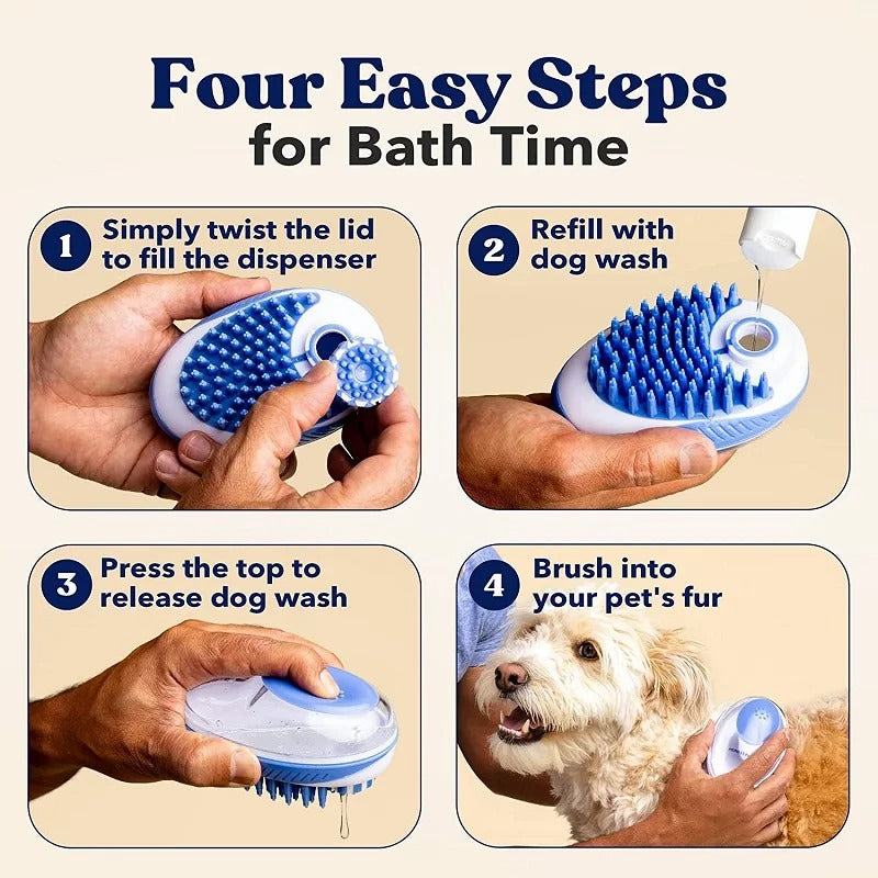 Rynx | 2-in-1 Pet Bath Brush & Massage Comb
