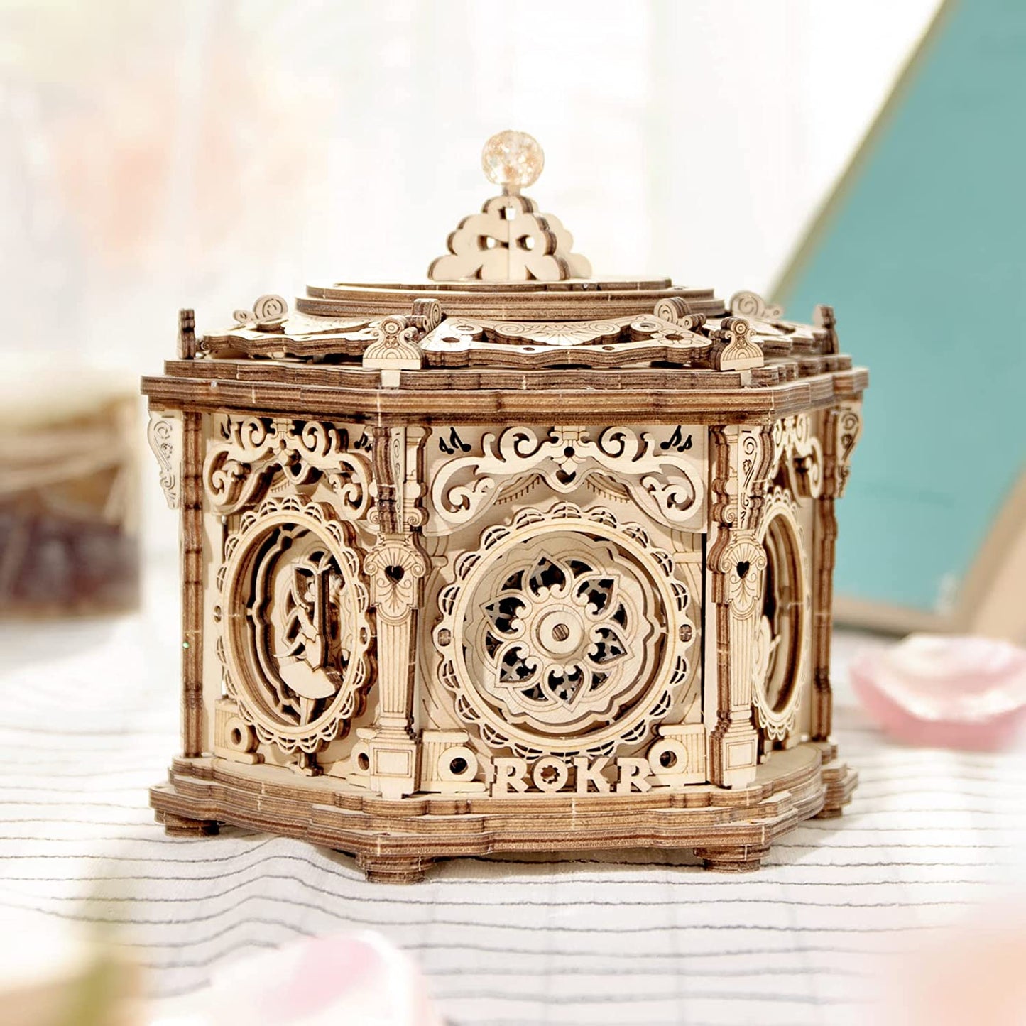 Rynx | DIY Mechanical Music Box Kit 3D Wooden Puzzle Box