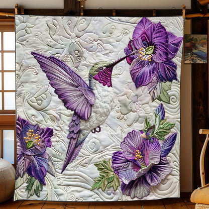 Rynx | Purple Hummingbird Comforter