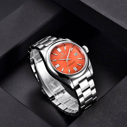 Rynx | Men's luxury analog quartz chronograph watch, waterproof stainless steel wristwatch